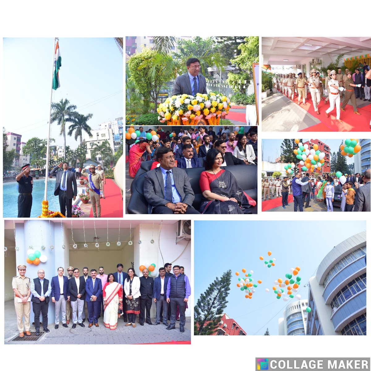 Celebration of 75th Republic Day by CGST Kolkata Zone. Shri Navneet Goel, Pr. CC, unfurled the National Flag. Women officer’s #Narishakti presence on Kartavya Path beautifully showcased India’s determination to strengthen a women led society.