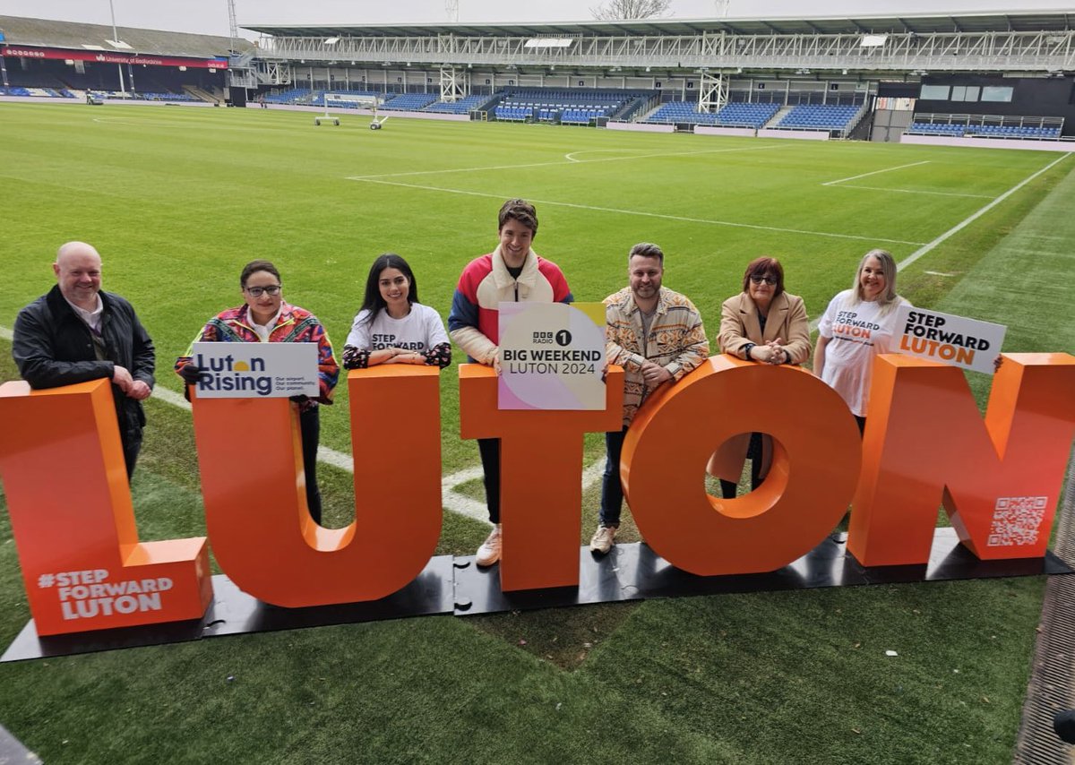 The news is out - Luton to host Radio1 Big Weekend <a href="/gregjames/">Greg James</a>