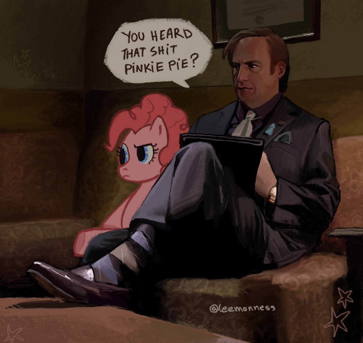 You heard that shit #BetterCallSaul #BreakingBad #BCS #breakingbadfanart #fanart #saulgoodman #pinkiepie