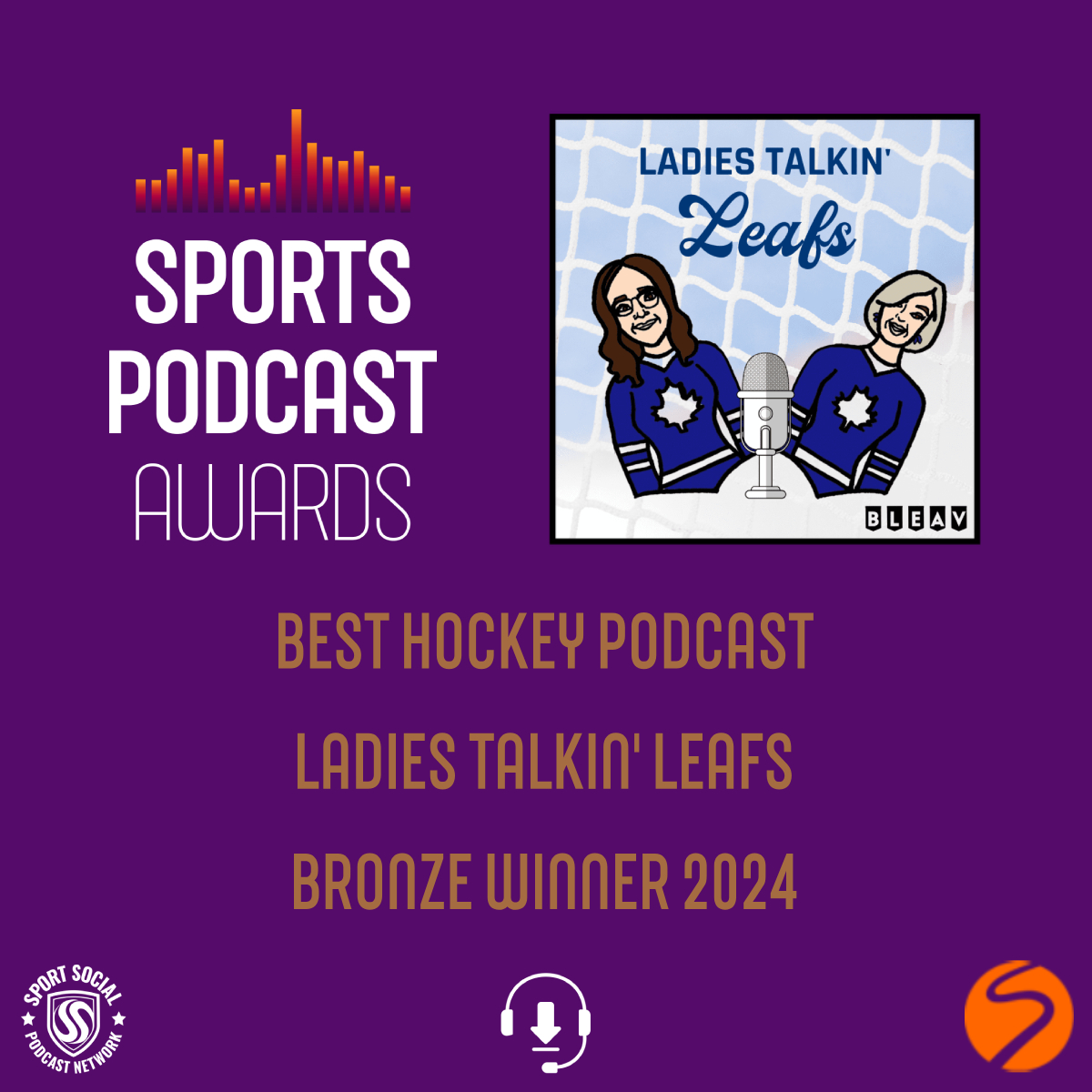 🥉🏒 The Best Hockey Podcast Bronze Award goes to… Ladies Talkin' Leafs @LTL1917 🏆👏