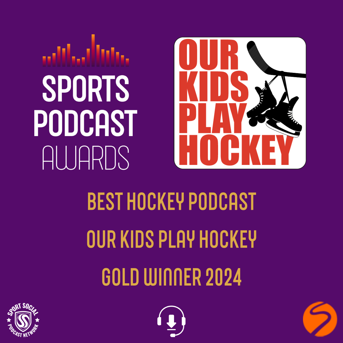 🥇🏒 The Best Hockey Podcast Gold Award goes to… Our Kids Play Hockey @OKPHpodcast 🏆👏