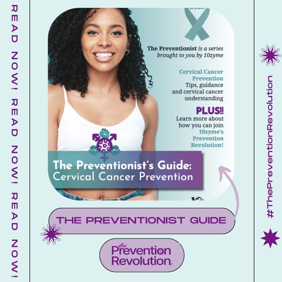 Did you know that we've created a comprehensive and free-to-download guide that provides valuable insights into understanding cervical cancer? #10zyme #ThePreventionRevolution #CervicalCancerAwareness #EarlyDetectionSavesLives