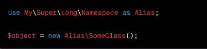 junaid_bin_j's tweet image. 🚀 Namespace aliases in PHP: Your coding shortcut! 🎩✨ Simplify long namespaces with aliasing – a handy trick for cleaner, more readable code. #PHP #CodingTips #Namespaces