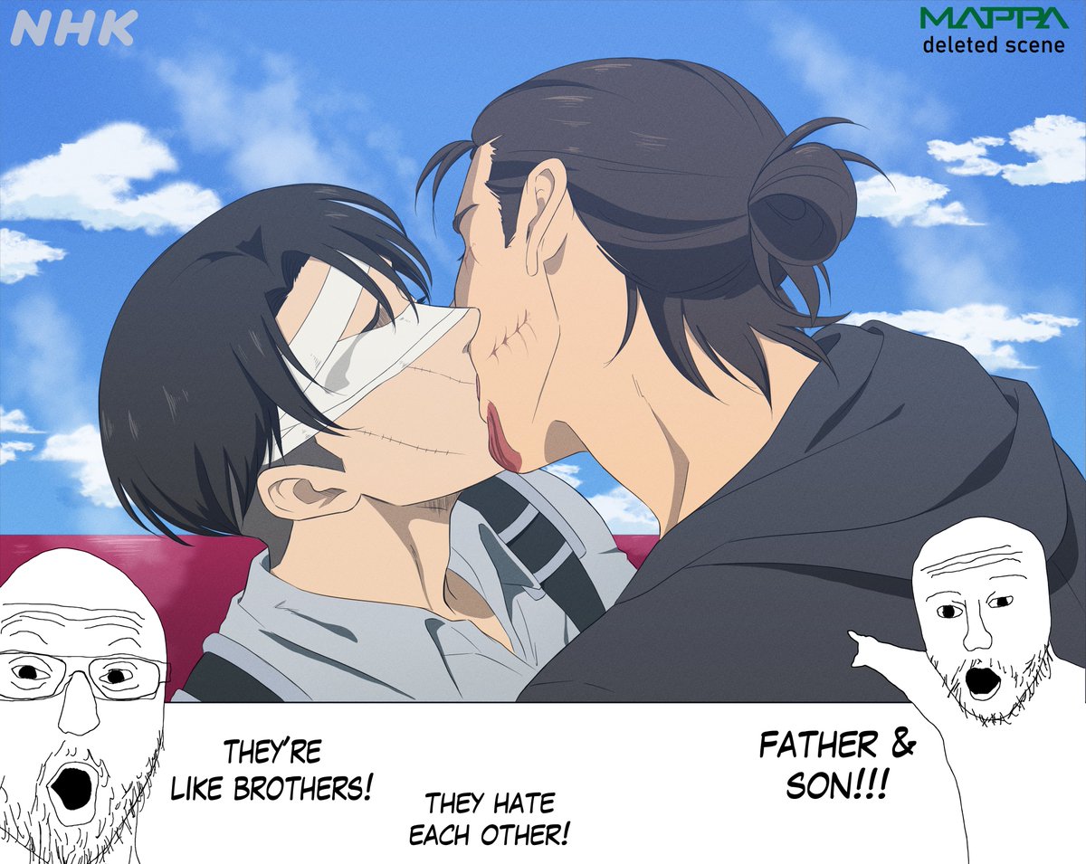 raiza_D_'s tweet image. average normie whenever Eren &amp;amp; Levi get involved with e/o in any way