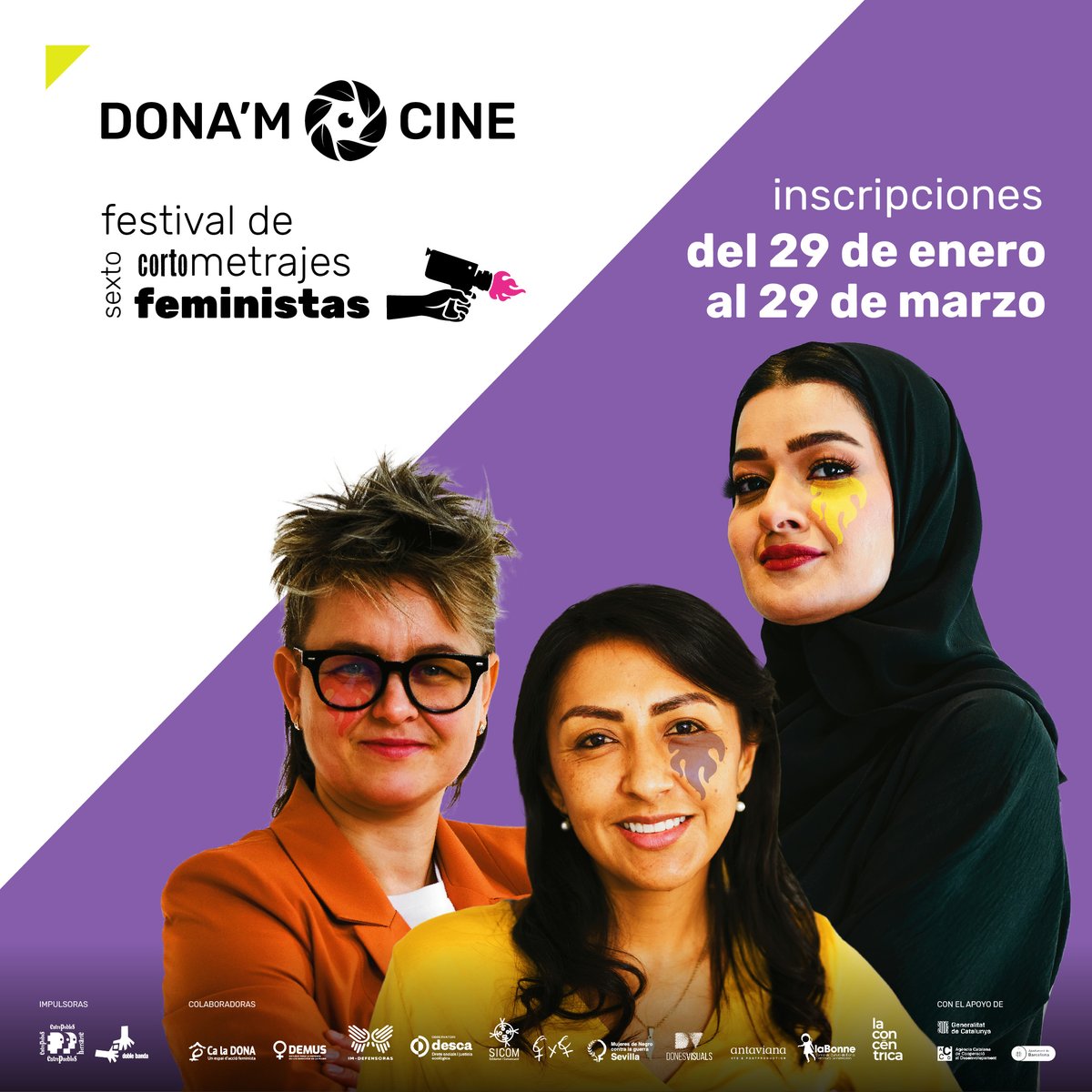 CINE FEMINISTA | 📽️💜¿Quieres presentar tu obra al Festival de cortos feministas <a href="/Donamcine/">DONA'M CINE</a>?

Cineastas feministas, es el momento de compartir vuestros proyectos! ¿Listas para uniros a una revolución audiovisual feminista? 

Tienes toda la info aquí➡️ donamcine.org