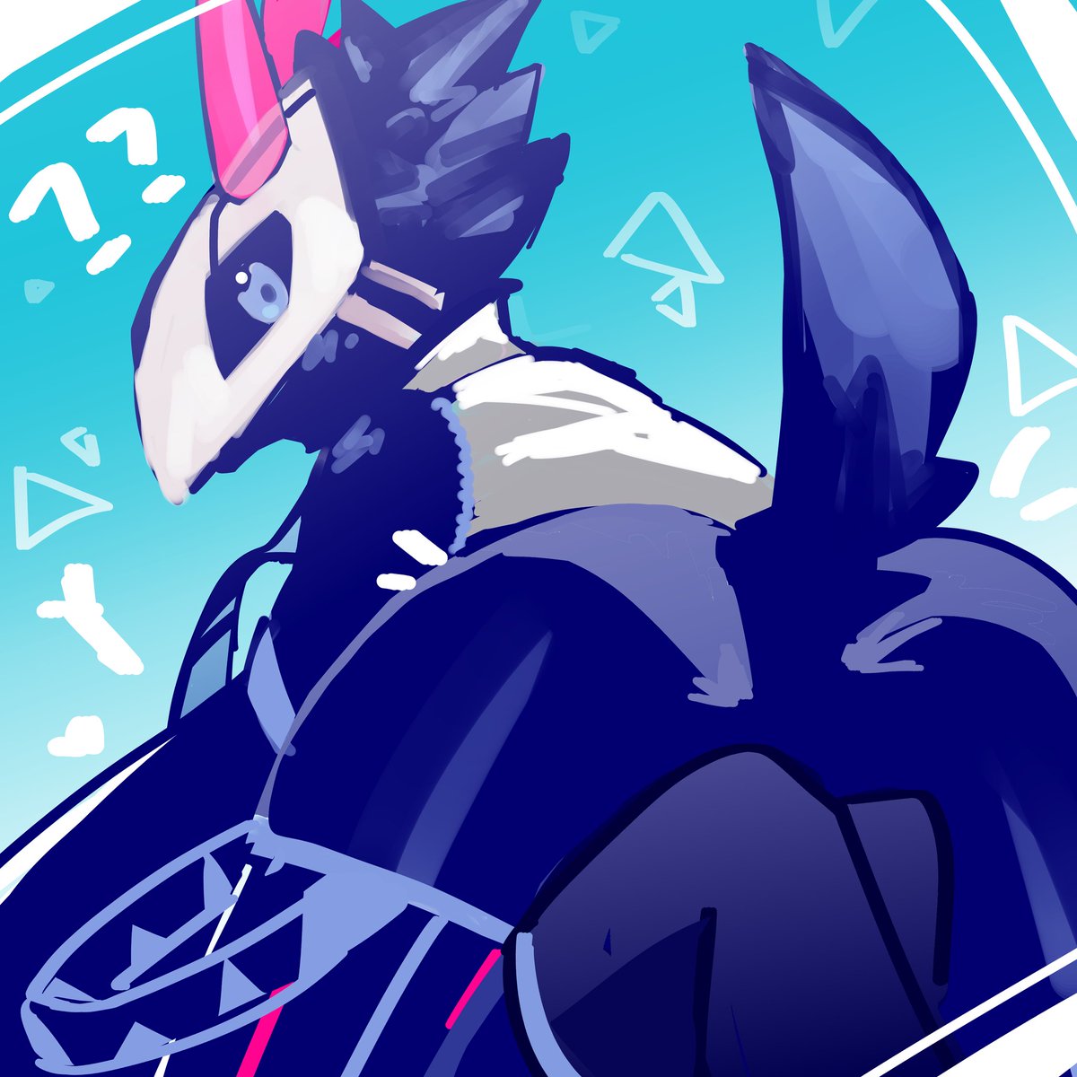 #コンパスお絵描き #黒塗鳥お絵描き 太可爱了....