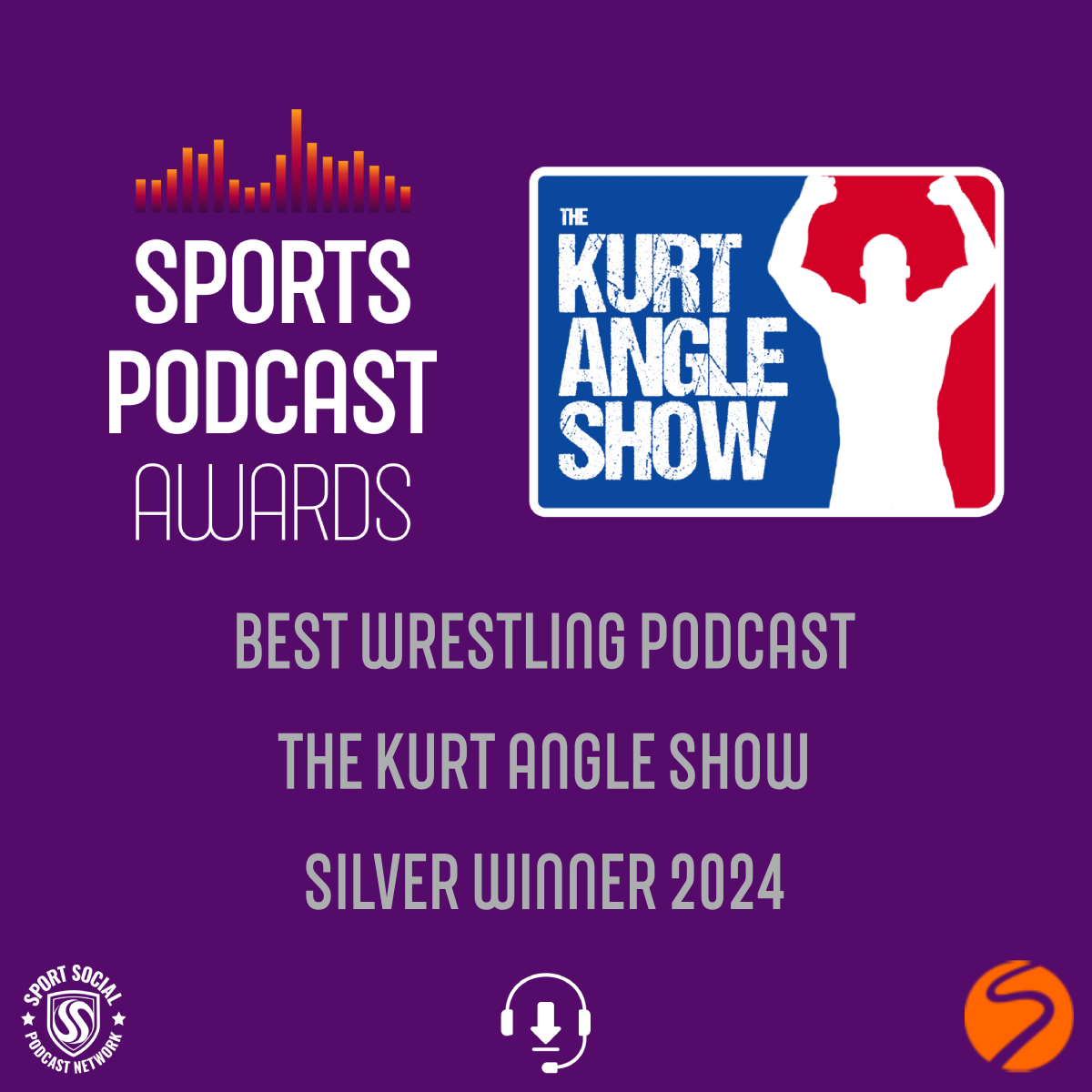 🥈🤼 The Best Wrestling Podcast Silver Award goes to… The Kurt Angle Show @theanglepod 🏆👏