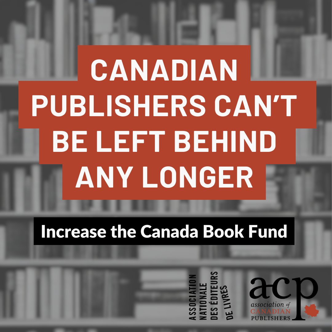 Book publishers can’t be left behind any longer. The government made a promise to increase the Canada Book Fund, and we can’t let them off the hook. Take 30 seconds to send a letter to your MP to hold the government accountable! 📚 act.newmode.net/action/increas…