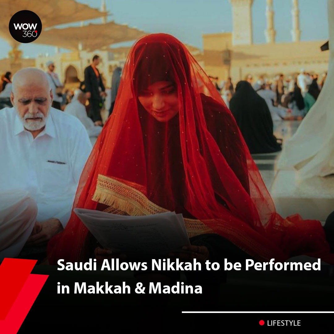 This initiative was launched by the Ministry of Hajj and Umrah which is working on enhancing the experiences of pilgrims and visitors, introducing a well-organized approach to nuptial ceremonies. wow360.pk/saudi-allows-n…