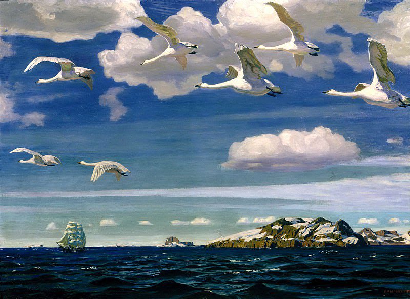 Russia's tweet photo. 🧑🎨 Arkady #Rylov, renowned Russian/Soviet symbolist painter was born #OTD in 1870.
Known for the vibrant landscapes he created, Rylov managed to capture Russian nature mystical beauty using a blend of realism & symbolism.
🎨 Breathtaking use of form & colour!
#RussianArt https://t.co/YPWT0Piae7