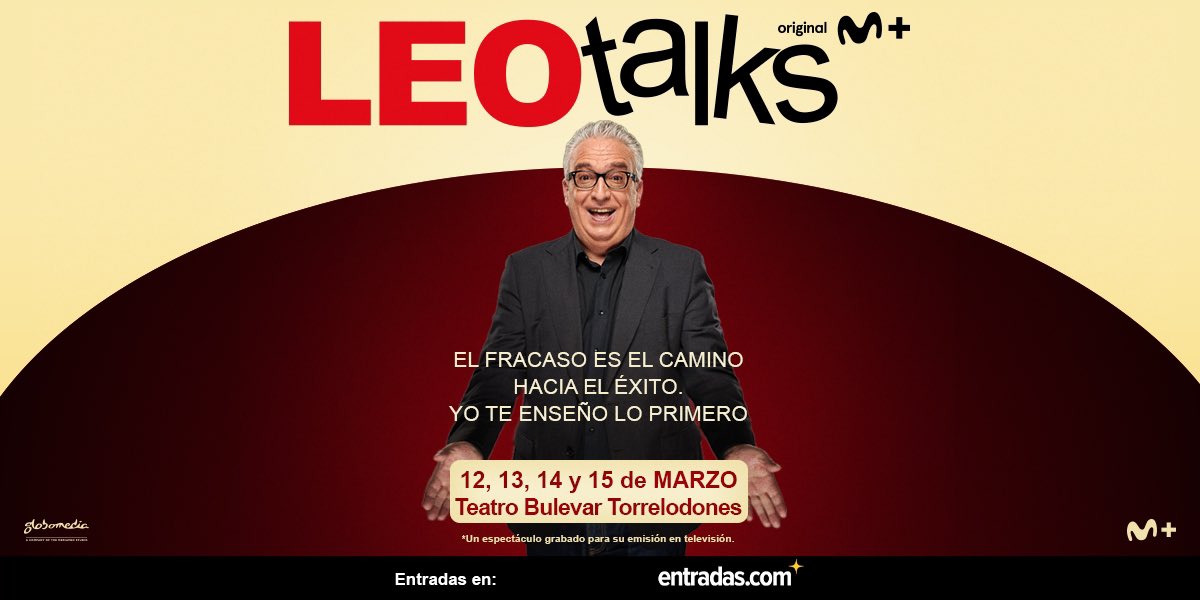 Amigos, ¡vuelven las #LeoTalks! Para mí es un orgullo seguir ofreciendo estas charlas (des)motivadoras que nos invitan a pensar pero sobre todo, a pasar un buen rato con cosas del día a día. Si quieres asistir como público compra tu entrada aquí entradas.com/artist/leo-har…