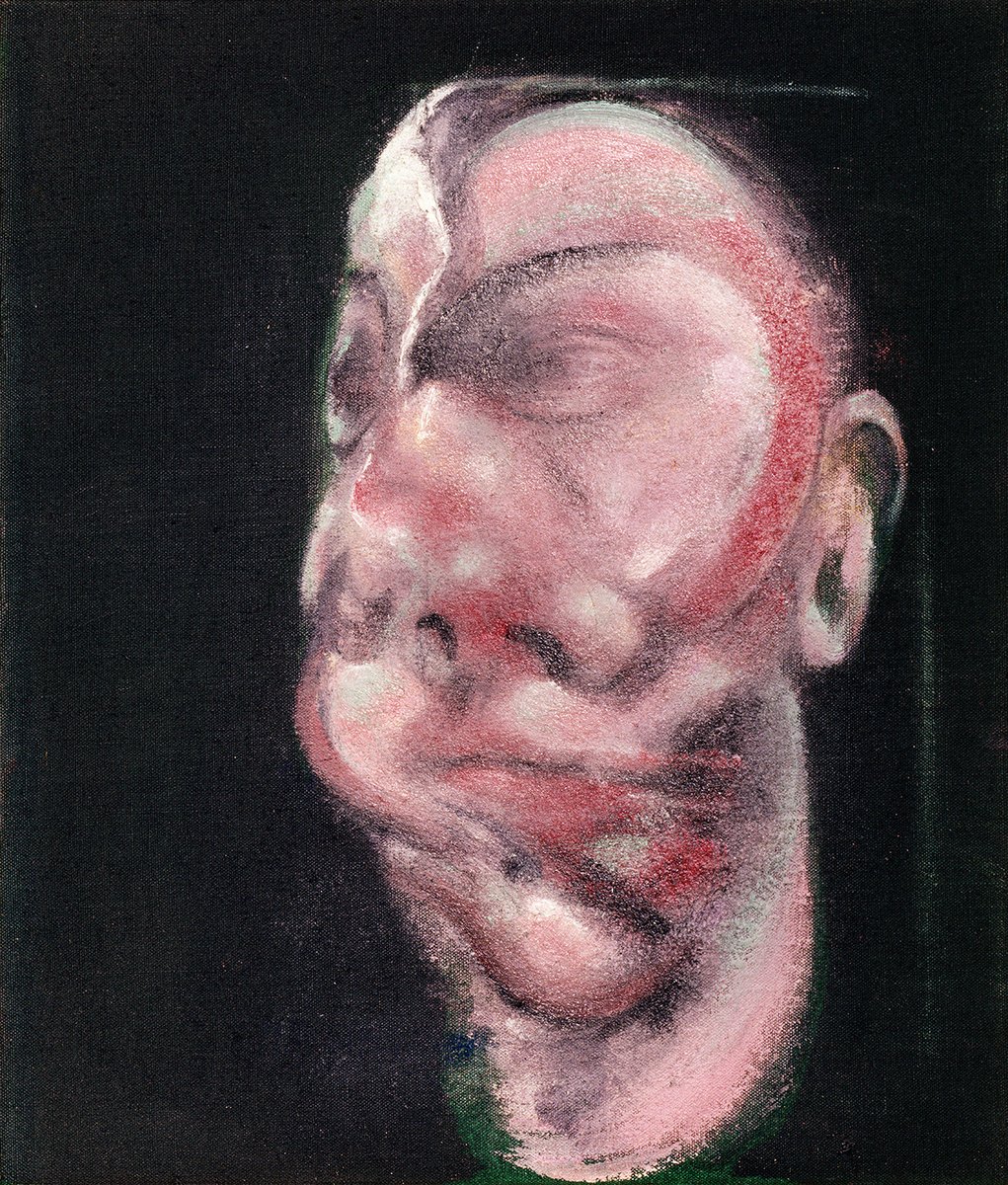 'Melville called the centre panel: 'Perhaps the finest self-portrait to be painted in the four centuries since Rembrandt painted himself at old age'.'  

Bacon Review, pg 65  

Painting: Study for Three Heads, 1962

#francisbacon #fineart #art #historyofart #arthistory
