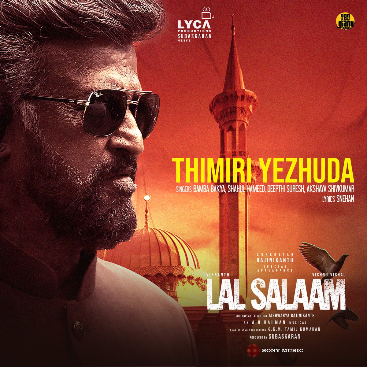 The mesmerizing voices of Bamba Bakya &amp; Shahul Hameed in #ThimiriYezhuda from #LalSalaam made possible by <a href="/timelessvoicesx/">Timeless Voices AI</a>  AI voice models. 🎼

This marks the first time in the industry that a late legend's voice has been brought back to life. 

➡️ SMI.lnk.to/LalSalaam