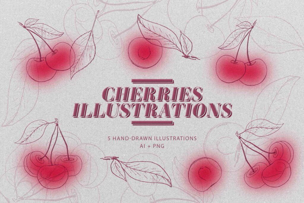 PixelSuperSpace's tweet photo. Wow another goodie: Cherries illustration https://t.co/Lvd0yPhdYl https://t.co/JjRN8LC3c0