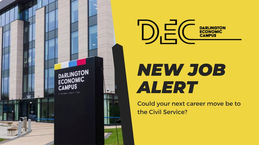 Happy Monday? If not, why not take a look at one of the great jobs currently available at DEC? There are more than 240 positions based in #Darlington live on the Civil Service website. Why wait? #LoveDarlo #newjobalert #newjob

tinyurl.com/29a3saud