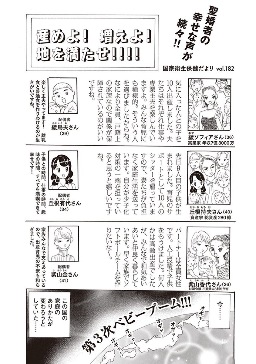 (7/7)

無敵の未来大作戦 全3巻

狂った社会で少女少年たちが自分のための無敵の未来を選び取っていく!
という連載の第一話でーす。

単行本コチラ
https://t.co/uJiOQ2hM8i 