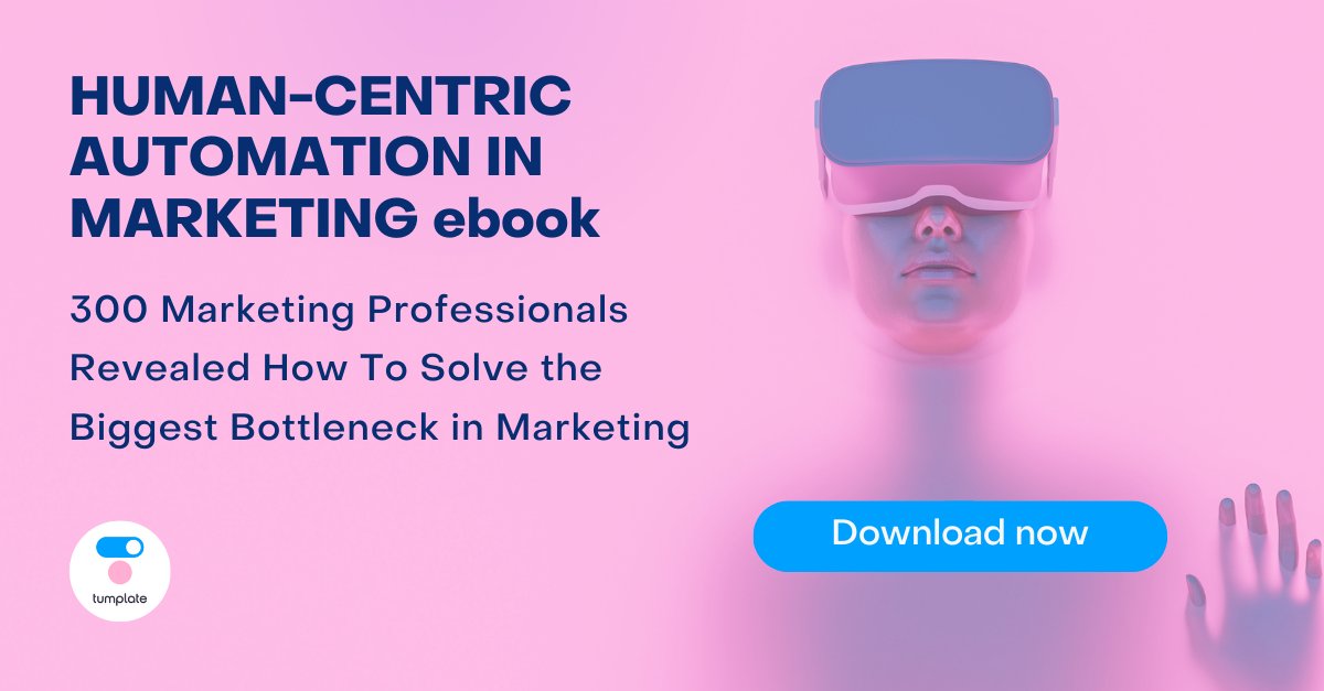 We Surveyed 300 Marketing Professionals: Read how to solve the biggest bottleneck in marketing.
Marketing Trends You Have to Know: Learn which trends to follow now.

Download the Human-Centric Automation and Other Marketing Trends eBook
tumplate.tech/?utm_campaign=…

#marketing