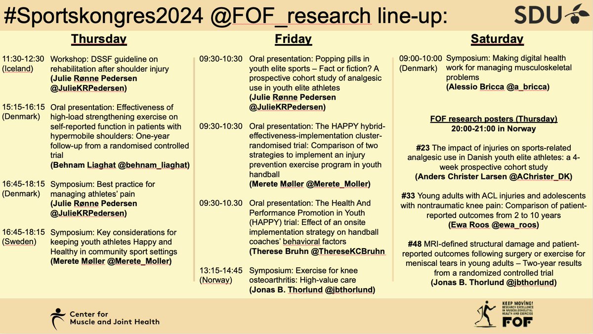 This is our line-up for the upcoming @sportskongres We simply cant wait and are super excited to share and learn 😀💪💥🧠