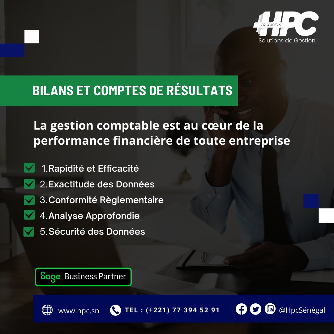 HpcSenegal's tweet photo. Sage 100 Comptabilité révolutionne la manière dont vous gérez vos bilans et comptes de résultats. En automatisant ces processus, vous optimisez la gestion financière de votre entreprise, en garantissant rapidité, exactitude, conformité et sécurité.

#sage #HPCSénégal https://t.co/ULf1kWEyvH