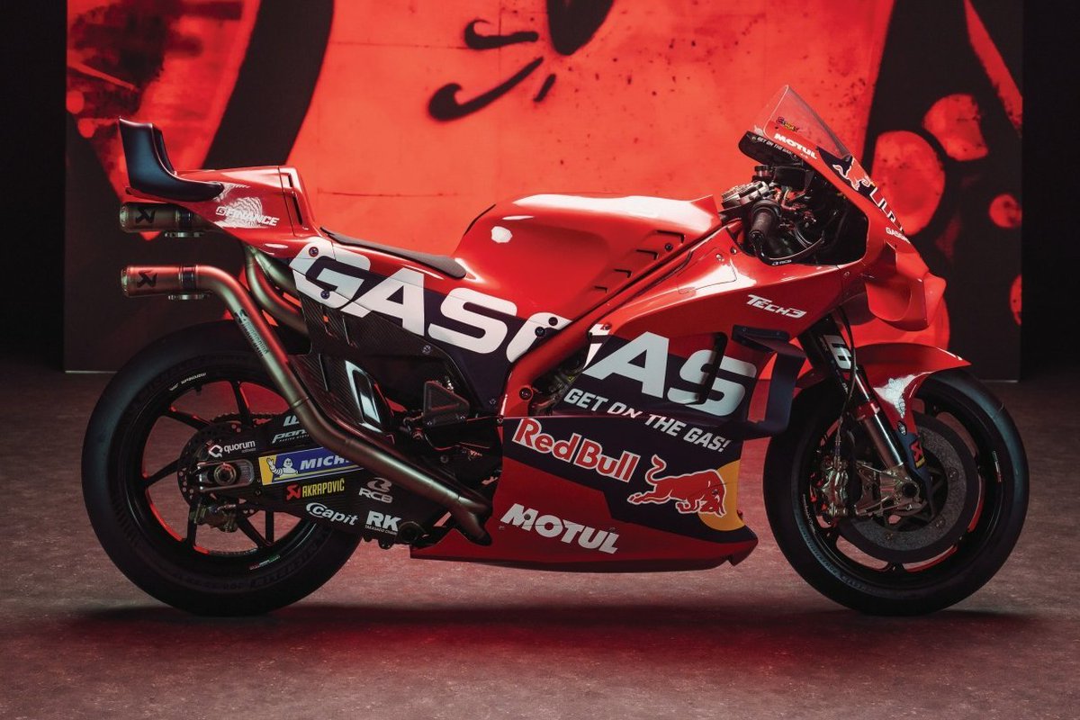 DesiRacingco's tweet photo. 'Red Bull GasGas Factory Racing Tech3' unveil their livery for 2024!
#MotoGP #GasGasTech3 https://t.co/7Y9oqhtFWr