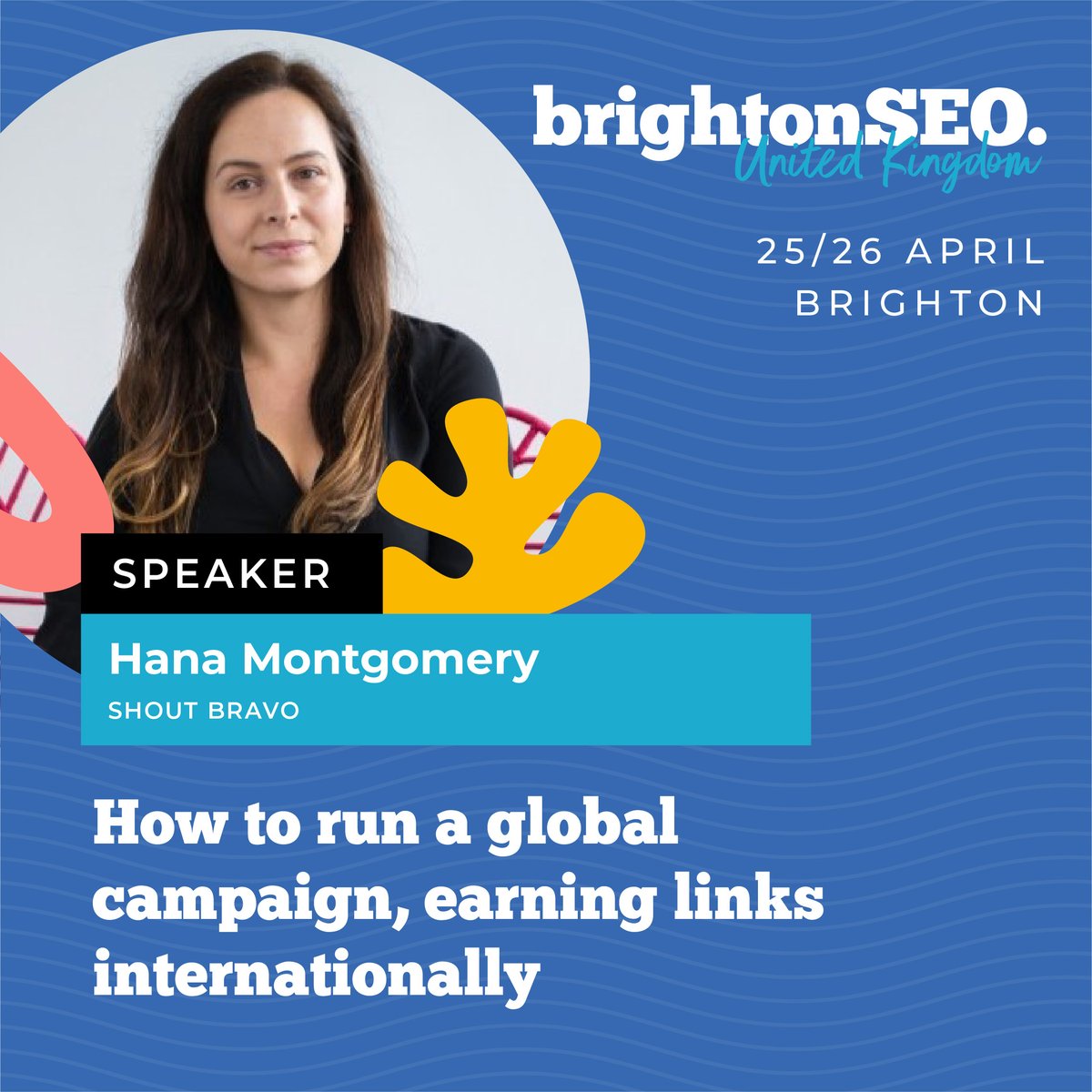 Our very own <a href="/Miss_HanaB/">Hana Montgomery</a> is speaking at <a href="/brightonseo/">brightonSEO</a> this April, all about running global campaigns and how to earn those international links. Don't miss her talk in the Link Building morning session.