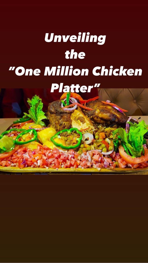 Kulya Paka Kuwulila Bubi Faiz CafeBistro Unveils the Special One Million (1M)Chicken Platter Served With 📌Bigger (12) Chicken Platter 📌10 liters of Juice 📌3 Platters 📌20Chapts 📌Special Salads For Orders Call/WatsApp 0704120950 0743500500 0743600600