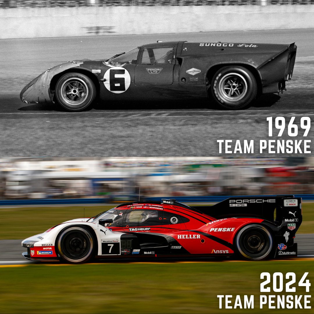 A 55-year wait is over! Congrats to @team_penske on its first win at the Daytona 24 Hour since 1969. #Rolex24 #IMSA #Daytona #Penske