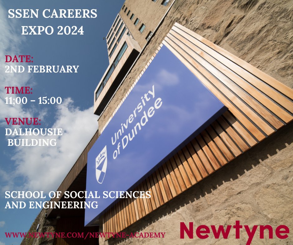 Looking for a Career in Data and Analytics?
Visit us at the SSEN Careers Expo, University of Dundee on 2nd Feb as we showcase our flagship Talent Management programme the Newtyne Academy. We would love to meet you.
#dataanalytics #graduatecareers #newskills #graduateopportunities
