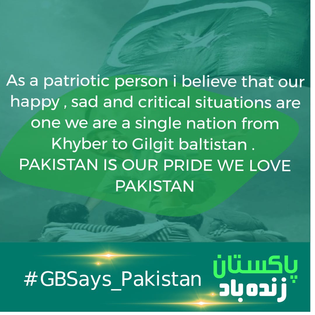 Shoaib598592341's tweet photo. #GBSays_Pakistan
Pakistan and Gilgit Baltistan are woven together in a tapestry of love and unity, unbreakable by any force. https://t.co/FEujaSIViW