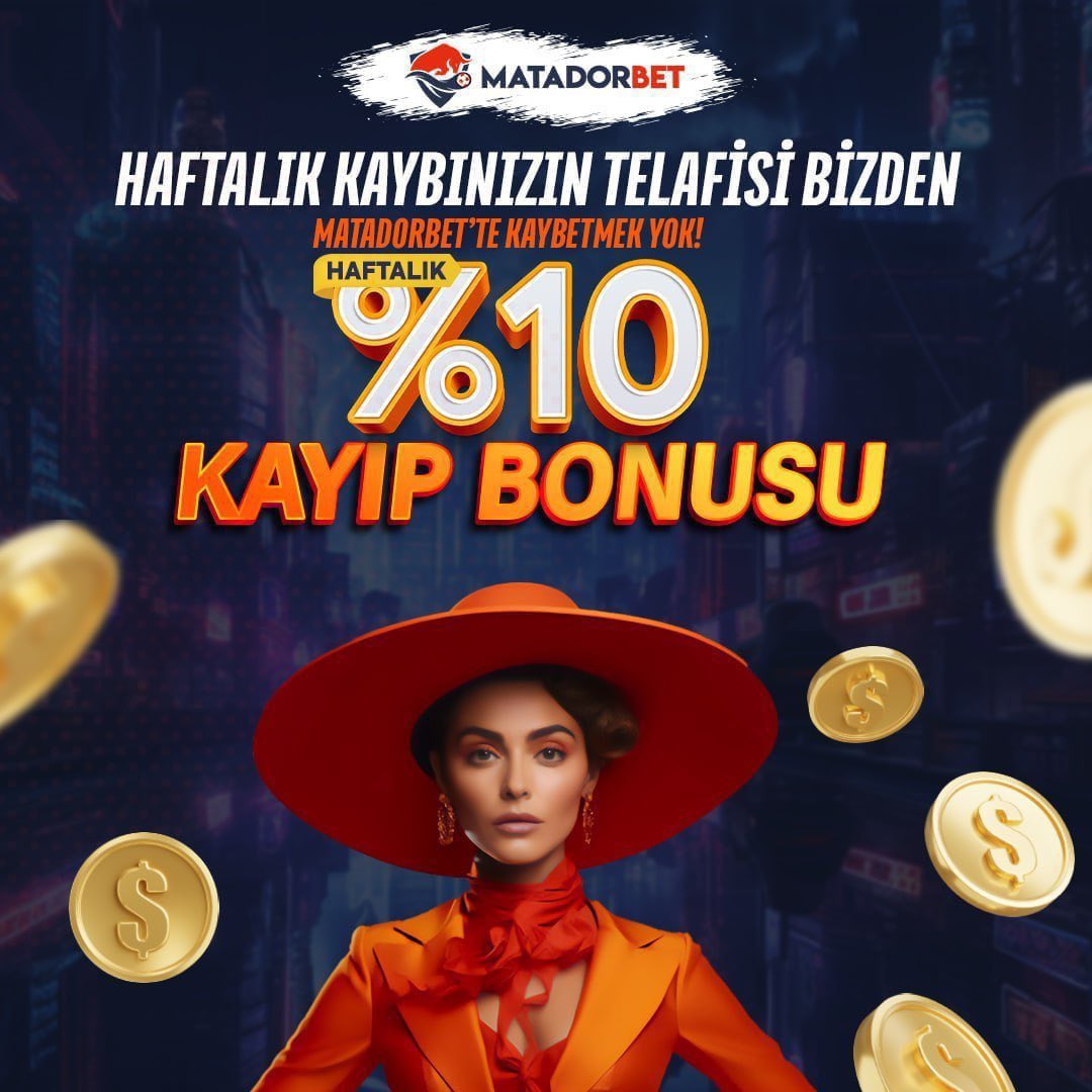 💔 ÜZÜLMENİZE GEREK YOK ❤️

📆 Hafta Boyunca Şans Sizden Yana Olmadıysa Üzülmeyin! 

🎁 Haftalık %10 Kayıp Bonusu İle Kaldığınız Yerden Devam Edin!  

✅ Her Hafta, Pazartesi günü otomatik olarak faydalanabilirsiniz.

💬 Detaylar 👉 cutt.ly/F9vd65M