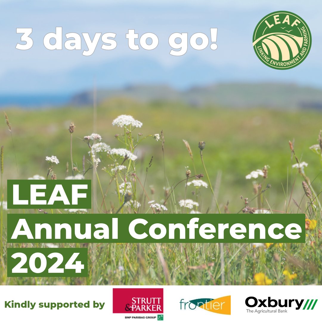 We're gearing up for the #LEAFCONF24 on Thursday!

A day of inspiring discussions &amp; debates around the interventions needed to transition to more sustainable global farming systems, at pace and scale 🌻🌍

Follow the livestream on the day!
🔽youtube.com/watch?v=EFcOPb…