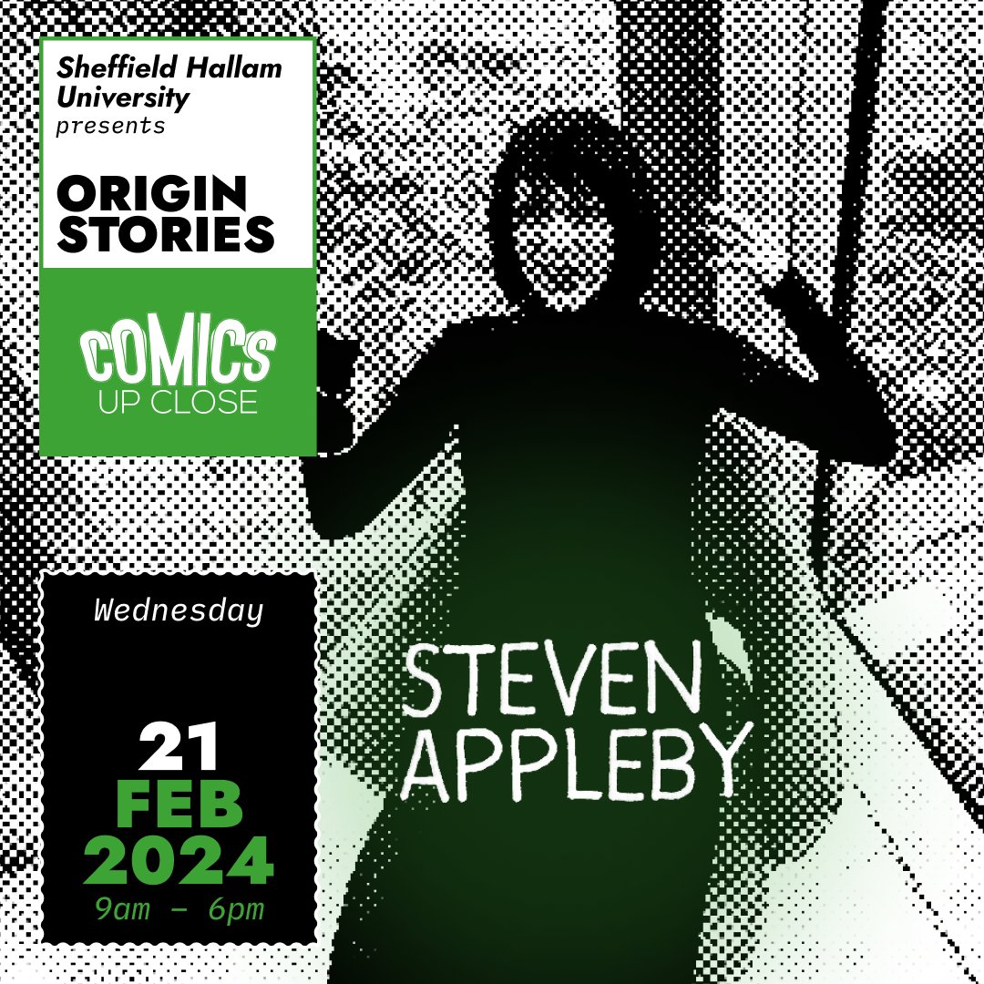 Have you booked your tickets yet for Comics Up Close - Origin Stories @SheffieldHallam on Wednesday 21st February 2024 with @davegibbons90 @KarrieFransman & @stevenappleby? Don't miss out bit.ly/OriginStoriesS…