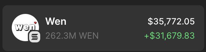 Giving away $1000 in $WEN ♥️

Drop your $SOL wallets, follow &amp; RT 🎁

~ 24 hrs only ⏳