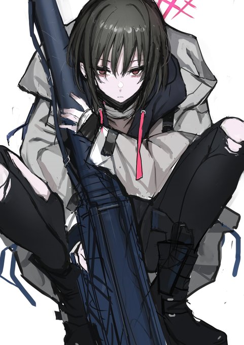 「hooded jacket red eyes」 illustration images(Latest)｜2pages