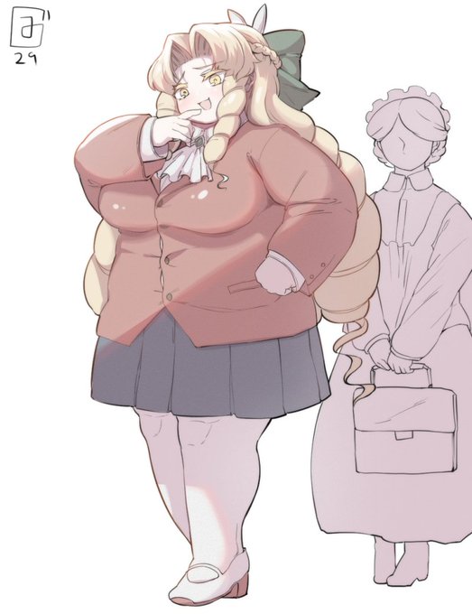 お肉の日絵に描いたお嬢様だけど物足りなくて書き足したらおスケベな悪役令嬢になっちゃった… 