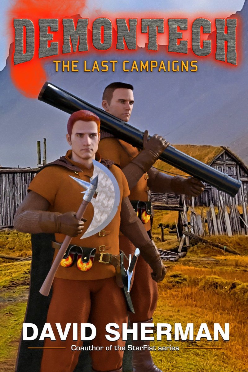 PaperPhoenixPR's tweet photo. Devil Dogs Snap at the Heels of the Demon Lord! Check out #DavidSherman’s final #DemonTech collection. https://t.co/naZhAqmqBI @DMcPhail @eSpecBooks https://t.co/bRO8hLeZNS