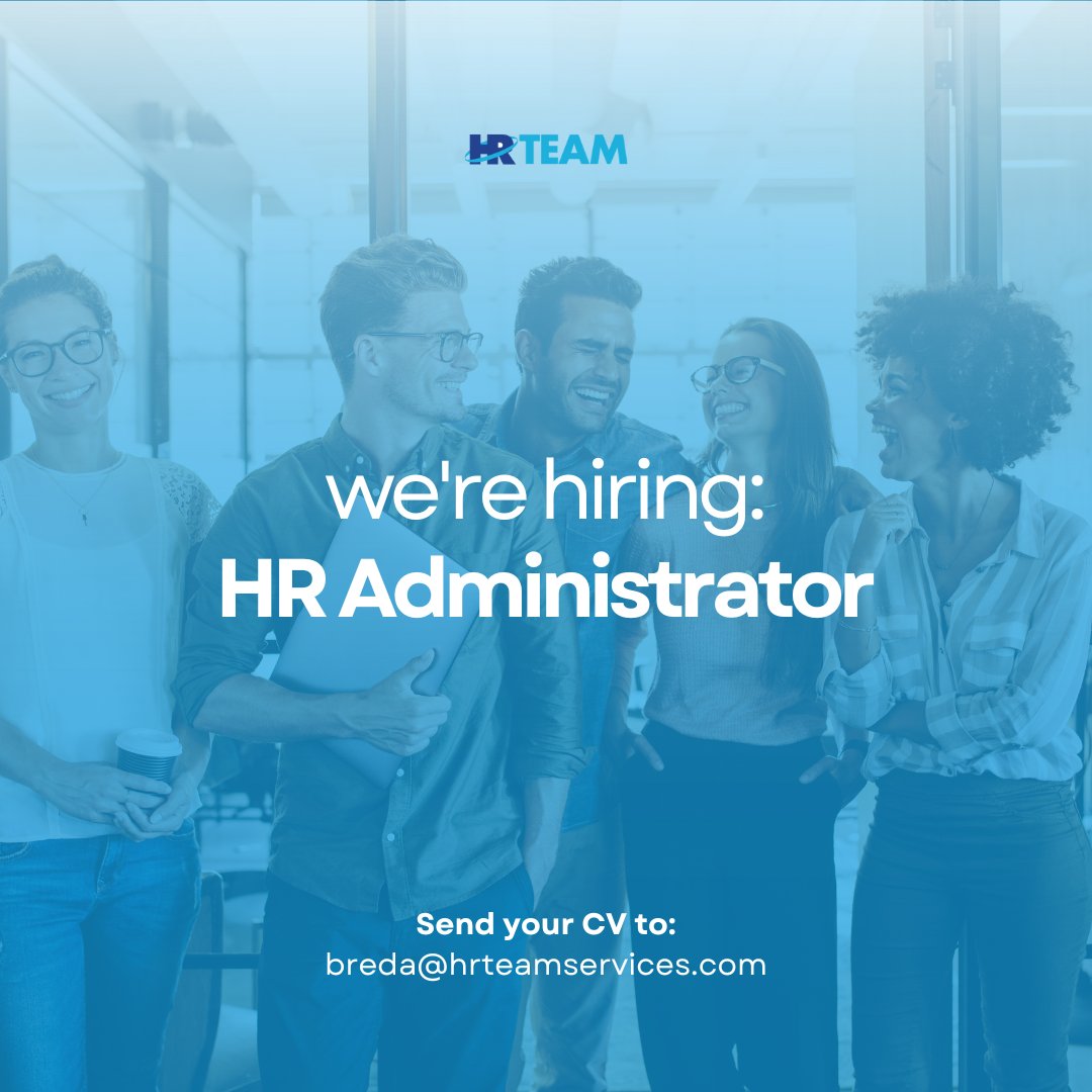 HR_TeamService's tweet photo. Join Our Team as an HR Administrator! 🌟

Ready to embark on this exciting journey with us? Send your CV to breda@hrteamservices.com by February 9th, 2024, 5:00 PM. Don't miss out on this opportunity to be a part of our HR Team! #HRAdministrator #JoinOurTeam #HRJobs https://t.co/woO0OJfbAB