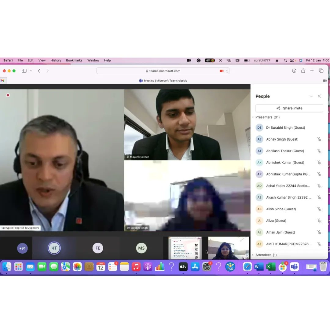 GLBIMR hosted the Global Expert Talk on Contemporary Issues in B2B Marketing, featuring Prof Georgiy Chanturia from Synergy University, Russia. 

#glbajaj #GLBIMR #pgdmprogram #pgdminstitute #bschool #experttalkseries #experttalk #expertsession #synergyuniversity #b2bmarketing