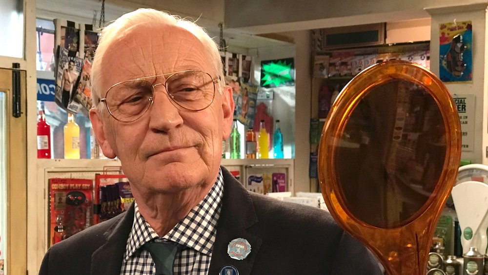 The reliable Geoffrey Whitehead (Z-Cars, Not Going Out, Reggie Perrin, The Worst Week of My Life) as Mr Newbold in Still Open All Hours. The episode 'Mr Newbold's Homemade Jam' was first broadcast on the 29th January 2017 #ClarkeADay