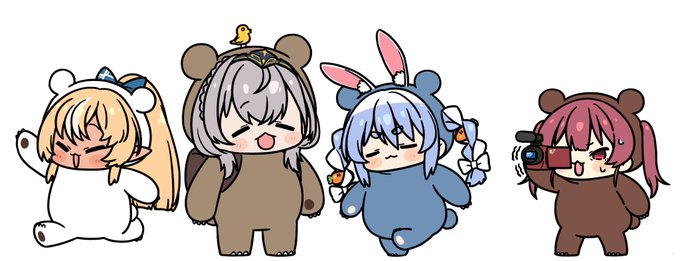 三期生クマ🎥🐻
個別の透過素材は返信欄に置いておきます 
#マリンのお宝 
#ノエラート 
#しらぬえ 
#ぺこらーと 