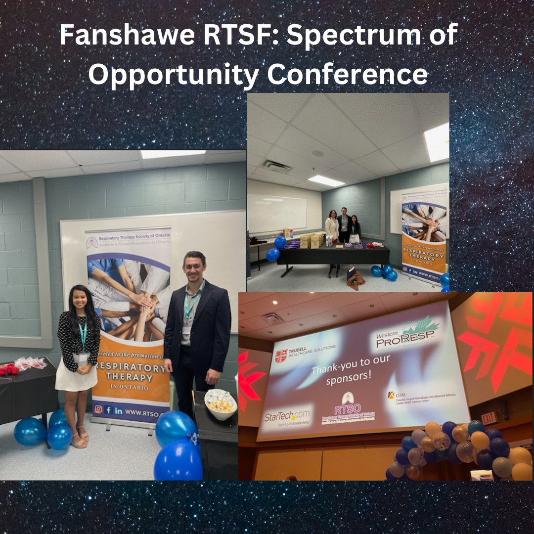 Thank you to Fanshawe RTSF for inviting members of the RTSO to their Spectrum of Opportunity Conference. Our president, Yvonne Drasovean, alongside Student Affairs Committee members Christian Drasoven (2nd year rep) and Ida Payung (1st year rep) were honoured to be in attendance.