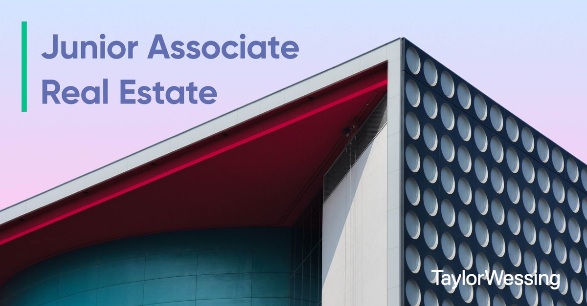 Ben jij klaar voor de volgende stap in je carrière? Wij zijn op zoek naar een Junior Associate #RealEstate voor onze vestiging in #Amsterdam! De ideale kandidaat heeft een WO studie Nederlands Recht afgerond, met een aantoonbare interesse in het vastgoed: bit.ly/3Omv8ZL