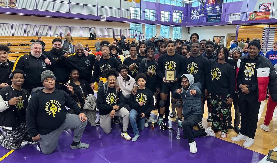 I’m so Grateful to be on a team that I am we are really changing this sport one step at a time thank you to the coaches of Cleveland heights high for leading us too a 2nd place seed at the Lakewood ranger duals @CoachNewton2