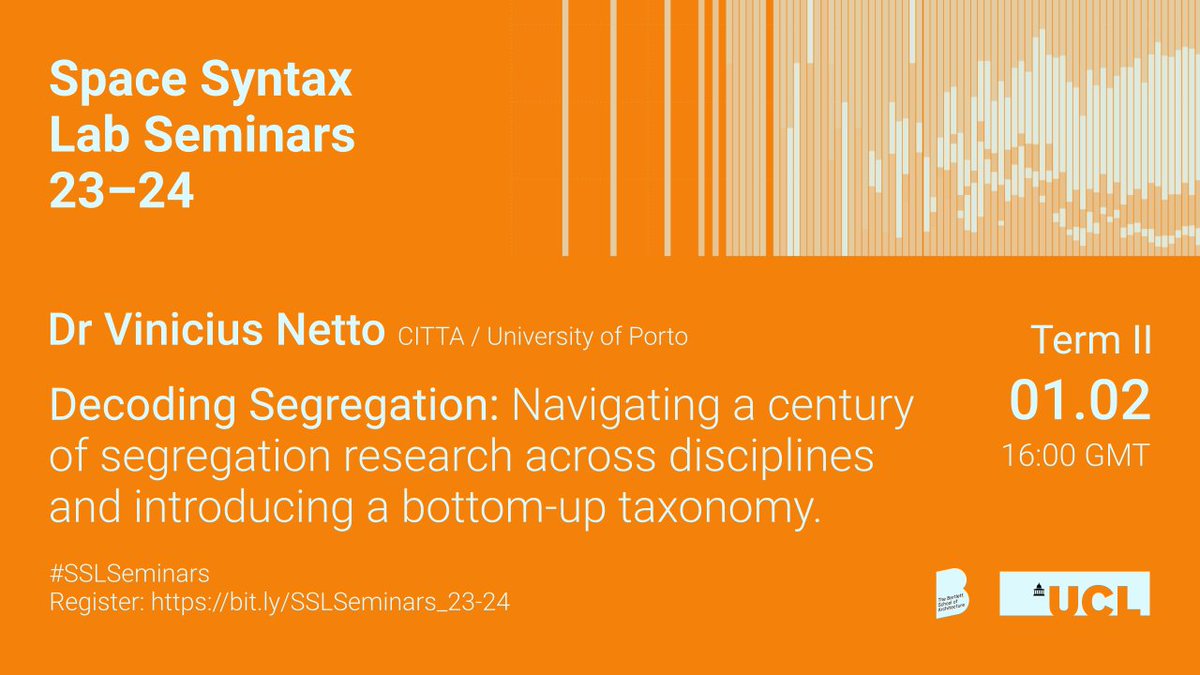 Join our next #SSLSeminars session, online on Thursday 01.02 at 4pm GMT. @Nettoworks will present a systematic exploration of the diverse forms of #Segregation, using a century worth of #ScientificPublications across multiple disciplines. Register at: bit.ly/SSLSeminars_23