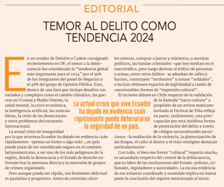 DFinanciero's tweet photo. 💬 #OpiniónDF | Temor al delito como tendencia 2024
https://t.co/sFQ5zQeeIr https://t.co/t5NC4wIkrp