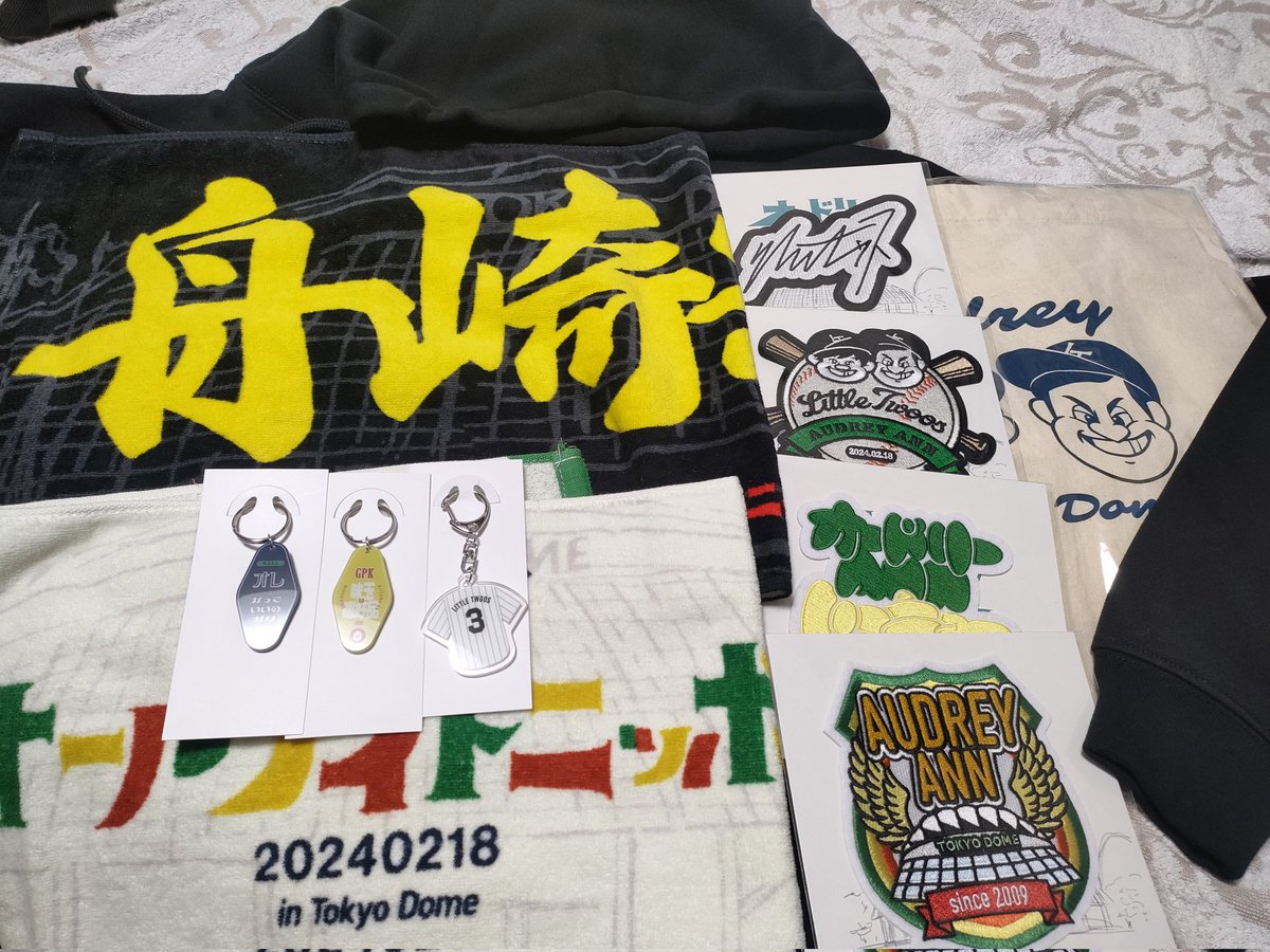 suchaka877's tweet photo. グッズ届いた〜！
オードリーもちろん好きだけど、舟崎ちゃん推しがいたっていいじゃないか！

#オードリーANN東京ドーム https://t.co/RTHUxTrXMC