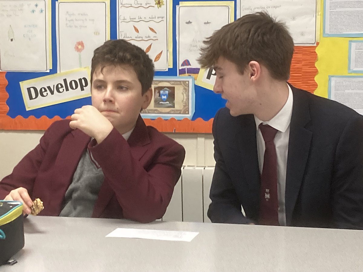 Year 12 and Year 8 students teaming up to participate in a lunch time debate at Debate Club. Some fantastic collaboration! 
#SGSSenior #SGSEnglish #SGSDifference