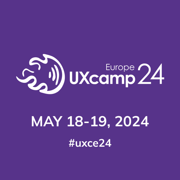 Save the date and spread the word: UXcamp Europe will take place again on May 18-19, 2024 in Berlin! Tickets soon, make sure you subscribe to our newsletter here: uxcampeurope.org Follow: #uxce24
