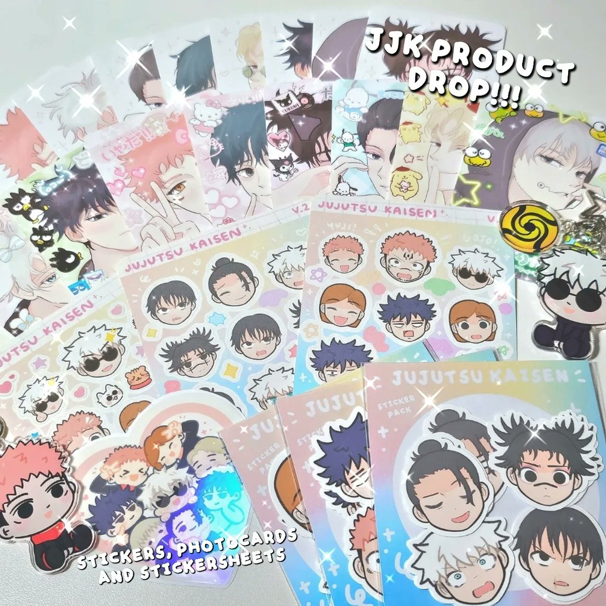 YAprintz's tweet photo. I havn't posted on here in like FOREVER! but- I just had a new shop launch!! With new Jujutsu Kaisen merch and handmade items! 💓 (I will be posting more soon) 💗🫶

Any engagement/support is highly appreciated! 🌷✨️

#JujutsuKaisen #SmallBusiness #JujustuKaisenfanart https://t.co/3WmQZVCur7