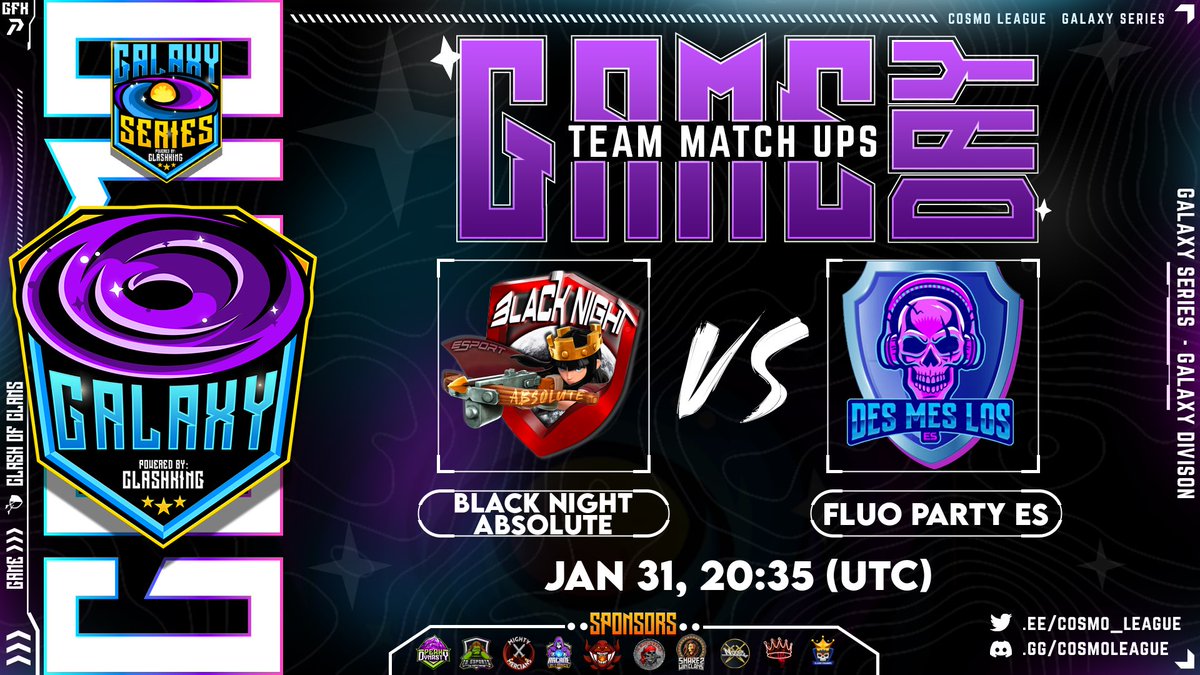 Fluo Party ES (@fluopartydml) on Twitter photo Vivement mercredi soir !
Nous rencontrons les Black Night Absolute <a href="/BlackNightClub4/">Black Night Club</a> lors de la galaxy <a href="/Cosmo_League/">Cosmo League</a>
Hope to be Wednesday to meet the Black Night at the Cosmo’s Galaxy 🌌 Vivement mercredi soir !
Nous rencontrons les Black Night Absolute <a href="/BlackNightClub4/">Black Night Club</a> lors de la galaxy <a href="/Cosmo_League/">Cosmo League</a>
Hope to be Wednesday to meet the Black Night at the Cosmo’s Galaxy 🌌